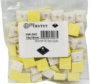 uchwyt samoprzylepny do kabli 19x19 opaska 100szt - Inne mocowania - miniaturka - grafika 3