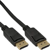 Adaptery i przejściówki - InLine 17155p kabel DisplayPort, pozłacane styki, 0,5 m Czarny 17155P - miniaturka - grafika 1