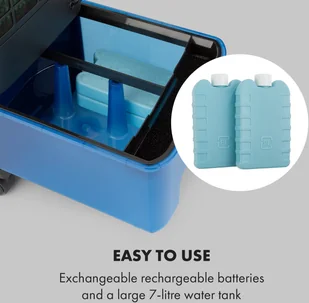 Klarstein Klarstein IceWind Plus 4 w 1, klimatyzer, schładzacz powietrza, wentylator, oczyszczacz, nawilżacz powietrza, 330 m / h, 49 W, 7 litrów ACO4-IcewindplusB - Klimatory - miniaturka - grafika 7