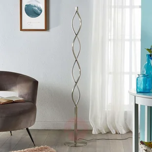 LINDBY Falowana lampa LED Auron - Lampy stojące - miniaturka - grafika 2