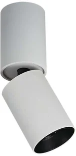 Italux LAMPA sufitowa LUNARO SLC78009/12W WH+BL metalowa OPRAWA okrągła LED 12W regulowana SPOT downlight biała czarna SLC78009/12W WH+BL - Lampy sufitowe - miniaturka - grafika 2