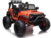 Pojazdy elektryczne dla dzieci - Import LEANToys Auto na akumulator Jeep JC666 Pomarańczowy - miniaturka - grafika 1