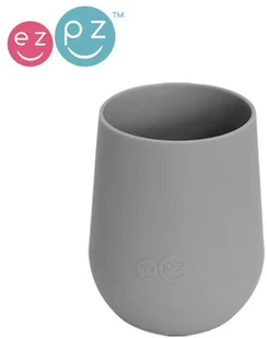 EZPZ Silikonowy kubeczek szary Tiny Cup  EZPZ 818156021387 - Kubki dla dzieci - miniaturka - grafika 2