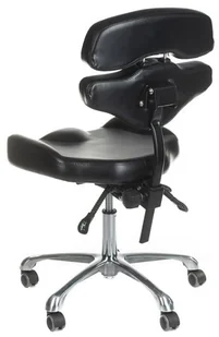 Beauty System Taboret tatuażysty obrotowy z oparciem JUHO INKOO BSBD-JUHO - Wyposażenie studia tatuażu - miniaturka - grafika 4