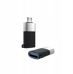 Xo Adapter Micro Usb do Usb czarny Otg - Złącza, przejściówki, adaptery - miniaturka - grafika 3
