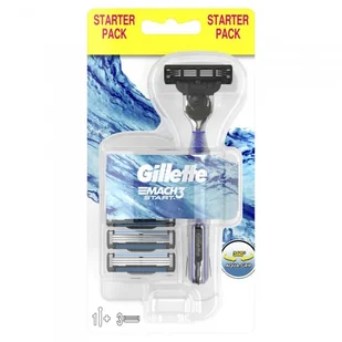 Gillette Maszynka do golenia z trzema wymiennymi wkładami - Mach 3 Turbo Start Maszynka do golenia z trzema wymiennymi wkładami - Mach 3 Turbo Start - Maszynki do golenia i wkłady - miniaturka - grafika 3