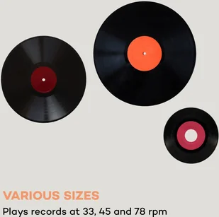 Auna Sarah Ann brązowy - Gramofony - miniaturka - grafika 5