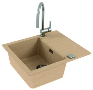 Alveus Cadit 10 Zlewozmywak granitowy jednokomorowy 59x50 cm beżowy 1132019 - Zlewozmywaki Alveus Cadit 10 Zlewozmywak granitowy jednokomorowy 59x50 cm beżowy 1132019 - Zlewozmywaki - miniaturka - grafika 1