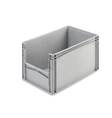 Pojemniki biurowe - AJ Produkty Plastikowy pojemnik, Szary, 600x400x320 mm - miniaturka - grafika 1