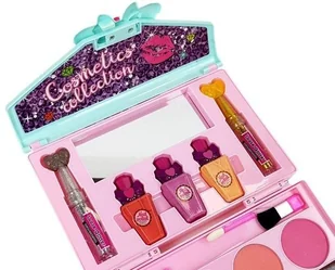 Import LEANToys Zestaw Kosmetyków w Torebce Lusterko Brokaty Paznokcie LT-8311-0 - Zabawy w naśladowanie dorosłych - miniaturka - grafika 3
