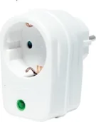 Listwy zasilające - LogiLink Listwa zasilająca Steckdosenadapter mit berspannungsschutz, we (PA0078) - miniaturka - grafika 1