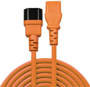 Lindy Kabel zasilający C14 C13 pomarańczowy 1m 30474 30474 - Kable - miniaturka - grafika 3