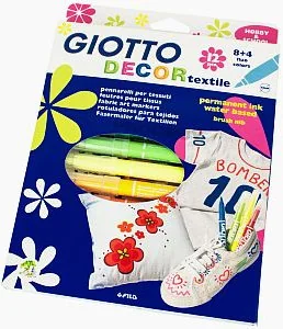 Fila Fila, Giotto, Ffamastry do tkanin, 12 kolorów - Flamastry - miniaturka - grafika 4