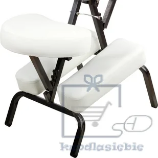 Movit MAX Profesjonalny fotel do masażu biały - Stoły i łóżka do masażu - miniaturka - grafika 2