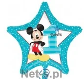 Urodziny dziecka - Amscan Balon foliowy Miki 1-urodziny - miniaturka - grafika 1