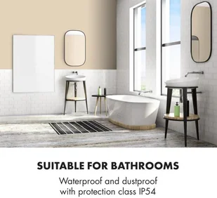 Klarstein Klarstein Wonderwall Air 96, infraczerwony grzejnik, 120 x 81 cm, 960 W, naścienny montaż, pilot sterowania, biały ACO10-WonderW.96 - Ogrzewanie przenośne - miniaturka - grafika 4