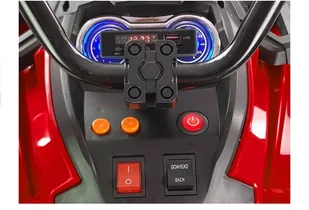 Import LEANToys Quad na Akumulator BDM0906 Pompowane Koła Czerwony 4117 - Pojazdy elektryczne dla dzieci - miniaturka - grafika 7