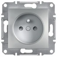 Gniazdka elektryczne - Schneider ASFORA-Gniazdo-pojedyncze-2P+PE-z-przesłonami-krem-bez-ramki-p-t EPH2800261 - miniaturka - grafika 1