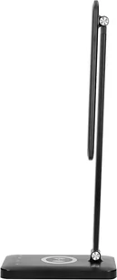 Orno Lampka biurkowa WIRLE OR-LB-1538/B LED 7W czarna z ładowarką indukcyjną i USB nowoczesna lampka nadaje wnętrzu współczesnej świeżości OR-LB-1538/B - Lampy stojące - miniaturka - grafika 4