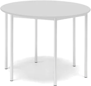 AJ Produkty Stół SONITUS, okrągły, 1200x900 mm, laminat szary, biały - Meble do szkół i przedszkoli AJ Produkty Stół SONITUS, okrągły, 1200x900 mm, laminat szary, biały - Meble do szkół i przedszkoli - miniaturka - grafika 1