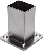 Balustrady i akcesoria - Kornik Mocowanie Słupka 37x47 poziome INOX - miniaturka - grafika 1
