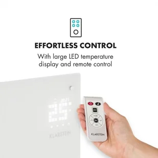 Klarstein Klarstein Bornholm Curved Ambient grzejnik konwekcyjny 1000/2000W biały - Ogrzewanie przenośne Klarstein Klarstein Bornholm Curved Ambient grzejnik konwekcyjny 1000/2000W biały - Ogrzewanie przenośne - miniaturka - grafika 6