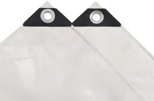 vidaXL Plandeka 650 g/m, 4 x 4 m, biała - Folie budowlane - miniaturka - grafika 3