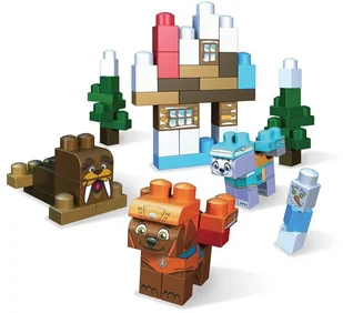 Spin Master Psi Patrol Marshall i Rubble z klockami + klocki Zatoka przygód 778988122808 - Klocki - miniaturka - grafika 2