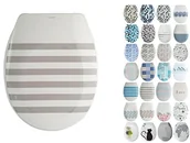 Deski sedesowe - MSV Deska sedesowa  Deauville z Duroplast z mechanizmem cichego domykania Softclose, plastik, grau, 30 x 20 x 15 cm 141738 - miniaturka - grafika 1