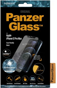 PanzerGlass Szkło hartowane CF CamSlider, iPhone 12 Pro Max, czarna ramka 5711724027154 - Szkła hartowane na telefon - miniaturka - grafika 4