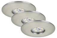 Lampy sufitowe - Briloner Zestaw opraw wpuszczanych LED, matowy nikiel, 3x LED 1,8W 7240-032 7240-032 - miniaturka - grafika 1
