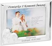 Ramki na zdjęcia - NA Alechrzest.pl Ramka zdjęcie I Komunia Św. dla Dziewczynki białym drewnie Grawer 4013 - miniaturka - grafika 1