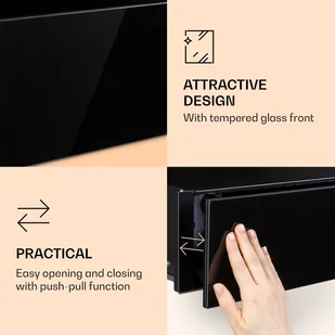 Szuflada grzewcza Klarstein Klarstein Bankiet, szuflada grzejna, 410 W, termostat, 30 - 70 ° C, funkcja czasomierza TK15OV-Banquetta-BK - Szuflady grzewcze - miniaturka - grafika 6