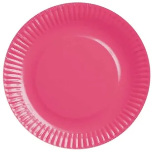 Godan Talerzyki papierowe jednokolorowe różowe, 18 cm, 6 szt. AA112GOD - Dekoracje i nakrycia stołu na imprezę - miniaturka - grafika 2