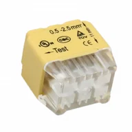Kostki, złączki, wtyczki - Orno Złączka instalacyjna wciskana 6-przewodowa dwurzędowa na drut 0,75-2,5mm$75 IEC 300V/24A 50 szt. OR-SZ-8004/6/50 - miniaturka - grafika 1