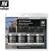 Kolejki i akcesoria - Vallejo Zestaw Metal Color 4 farby - Jet Exhaust Vallejo 77602 - miniaturka - grafika 1