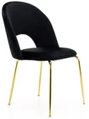 Krzesła - EMWOmeble KRZESŁO TAPICEROWANE  KC-903-2  WELUR ZIELONY, NOGI ZŁOTY CHROM 47061 - miniaturka - grafika 1