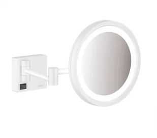 Hansgrohe 41790700 AddStoris Lusterko kosmetyczne z oświetleniem LED biały matowy - Akcesoria łazienkowe - miniaturka - grafika 2