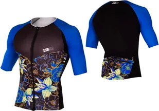 ZEROD koszulka triathlonowa RACER TT SINGLET KONA czarno-niebieska - Bielizna sportowa męska - miniaturka - grafika 6