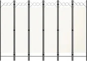 Parawany - vidaXL Parawan 6-panelowy, biały, 240 x 180 cm vidaXL - miniaturka - grafika 1