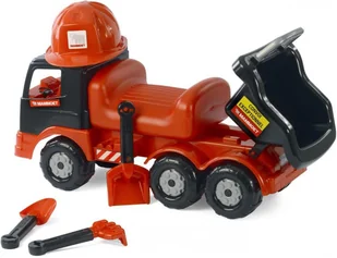 Wader QT MAMMOET Samochód Ciężarówka Jeździk Pchacz Wywrotka z kaskiem + zestaw do piasku 57082 - Jeździki dla dzieci Wader QT MAMMOET Samochód Ciężarówka Jeździk Pchacz Wywrotka z kaskiem + zestaw do piasku 57082 - Jeździki dla dzieci - miniaturka - grafika 11