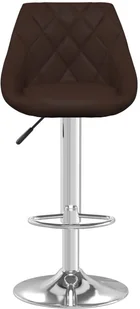 vidaXL Lumarko Stołki barowe, 2 szt., brązowe, sztuczna skóra 335182 - Taborety i hokery - miniaturka - grafika 4