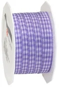 Pasmanteria - Pattberg Prezent 10 MM 20 m Vichy  kratkowana tasiemka, lila 6191020-610 - miniaturka - grafika 1