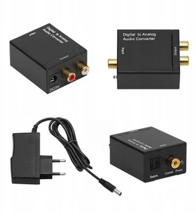 Konwerter Optyczny Toslink Coaxial Na 2x Cinch Rca - Przetworniki DAC - miniaturka - grafika 2