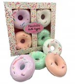 Kosmetyki do kąpieli - Kule musujące do kąpieli zestaw 4x60g Donut - miniaturka - grafika 1