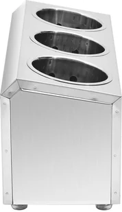 vidaXL Pojemnik na sztućce, 3 przegrody, prostokątny, stal nierdzewna vidaXL - Akcesoria do sztućców - miniaturka - grafika 4