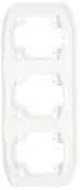 Klawisze i ramki - Karlik Trend biały ramka 3-krotna pionowa RV-3 RV-3 - miniaturka - grafika 1