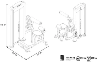 Marbo Sport Maszyna 2-w-1 na grzbiet i brzuch ze stosem MP-U220 - Atlasy do ćwiczeń Marbo Sport Maszyna 2-w-1 na grzbiet i brzuch ze stosem MP-U220 - Atlasy do ćwiczeń - miniaturka - grafika 16