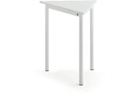 Meble do szkół i przedszkoli - AJ Produkty Biurko BORS TRIANGEL, 700x600x720 mm, biały laminat, biały - miniaturka - grafika 1