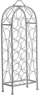 Pozostałe akcesoria barmańskie - Premier Housewares Premier housewares Cafe Cassis 20 Bottle regał na wino, metalowy, szary 0507694 - miniaturka - grafika 1